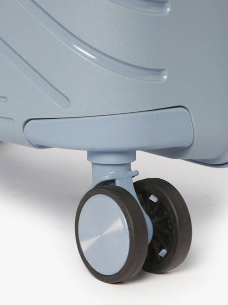 Harde Reiskoffer Victoria Travel Blauw victoria L ander zicht 2